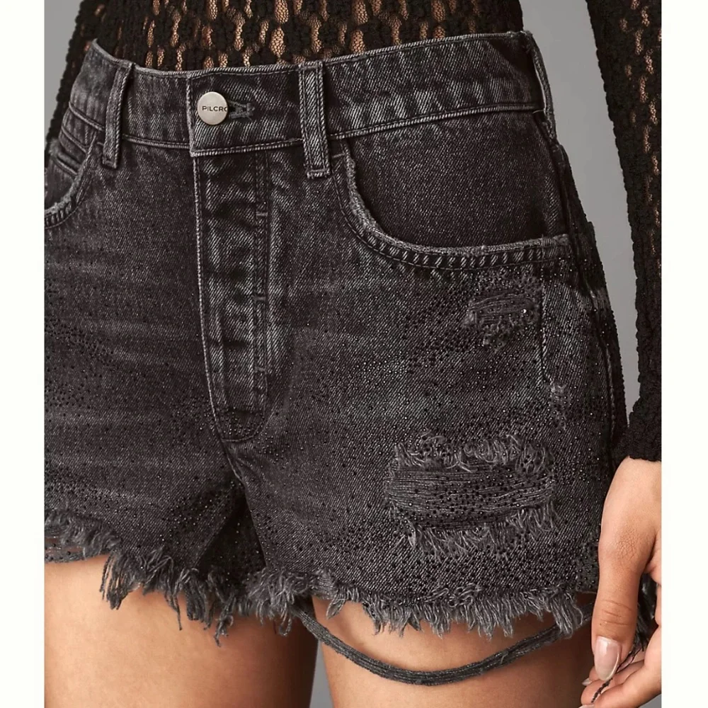 Anthropologie Pilcro Rhinestone Shorts - Picture 3 of 3